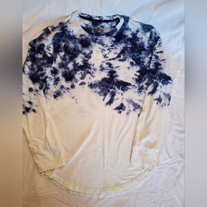 3/$50 Hollister Blue Tie-Dye Long Sleeve Shirt